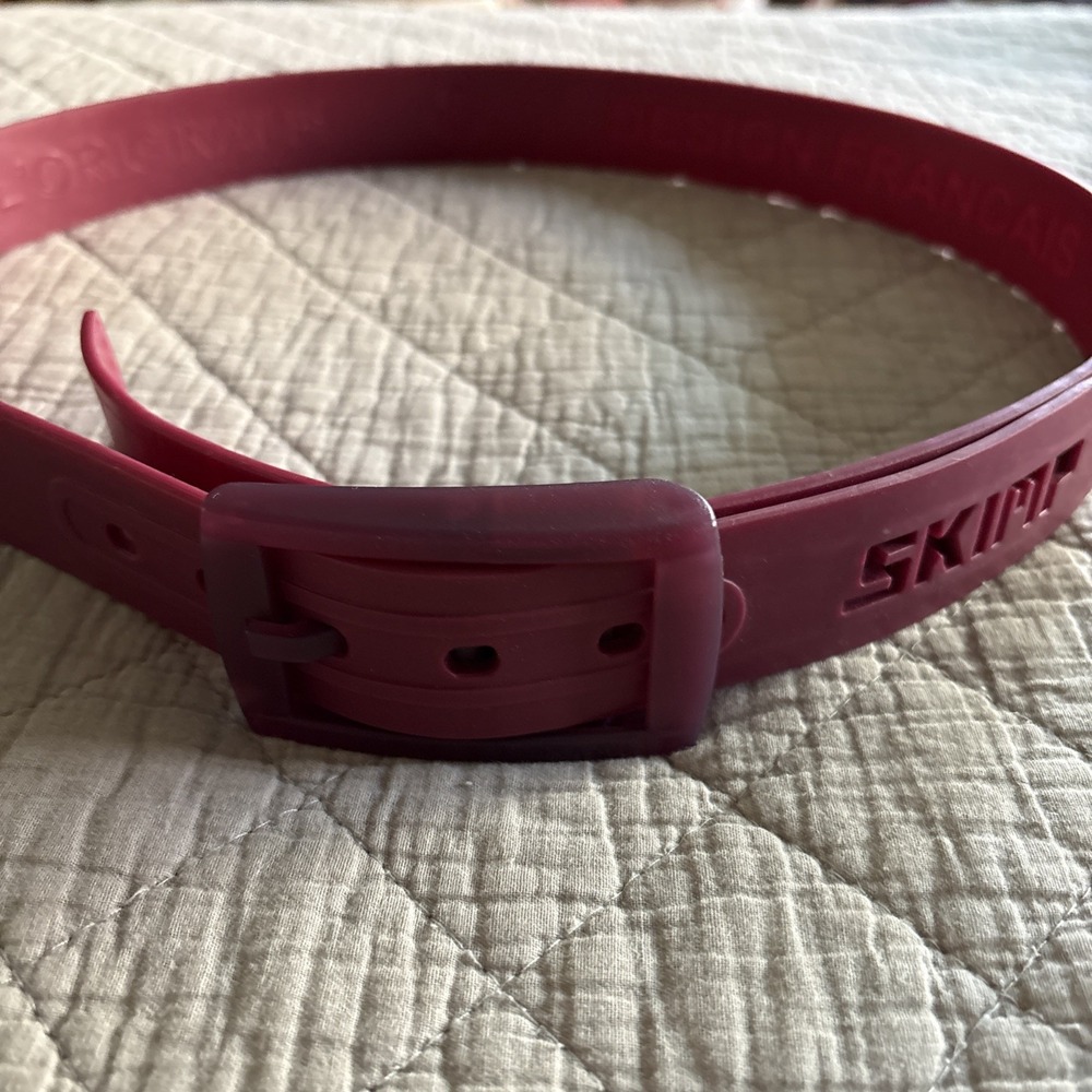 Skimp Belt Maroon -  SKIMP FRANCE - Recycled Plastic Athletic Belt